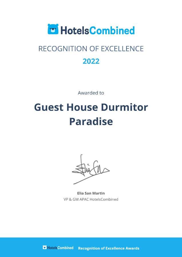 Guest House Durmitor Paradise Žabljak Dış mekan fotoğraf